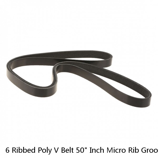6 Ribbed Poly V Belt 50" Inch Micro Rib Groove Flat Belt Metric 500-J- 6 #1 small image