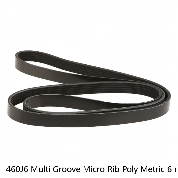 460J6 Multi Groove Micro Rib Poly Metric 6 ribbed V Belt 460-J-6 460 J 6 #1 image