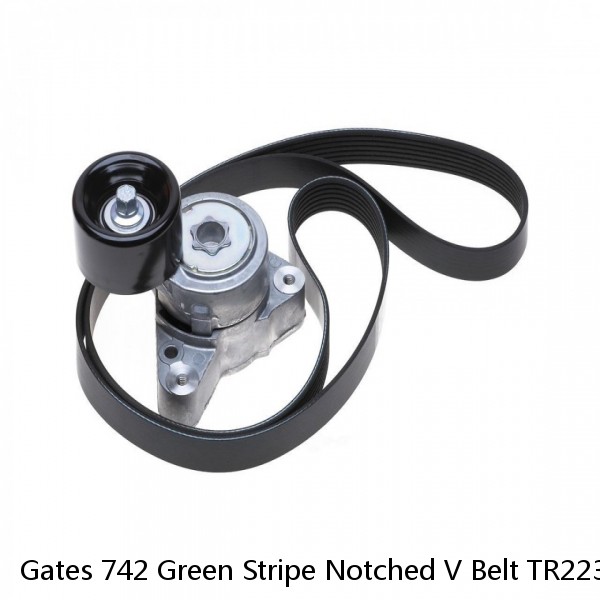 Gates 742 Green Stripe Notched V Belt TR22373 86200742 - Made In USA #1 image