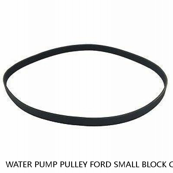 WATER PUMP PULLEY FORD SMALL BLOCK CHROME SINGLE 1 GROOVE V BELT SBF 289 302 351 #1 image